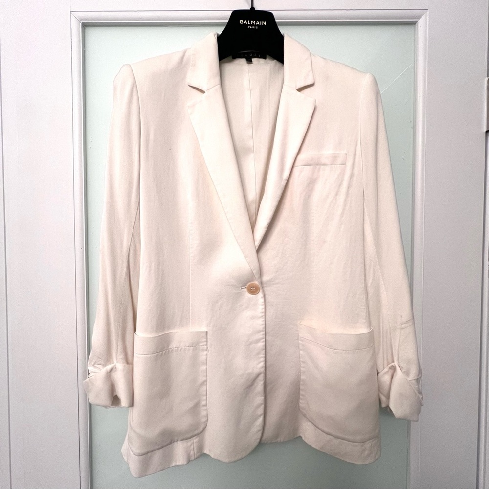 THEORY Cream White Women's Blazer